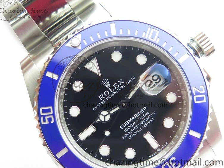 MiroTime 0319 Submariner 41mm 126619 LB Blue Ceramic EWF Black Dial on SS Bracelet A Effortless 2766